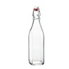 Bormioli Rocco Swing 17 oz. Square Swing-Top Glass Bottle with