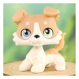 diylpshome custom miniature cat and dog figure pack collie cat cutie pets kids gift:_black border collie