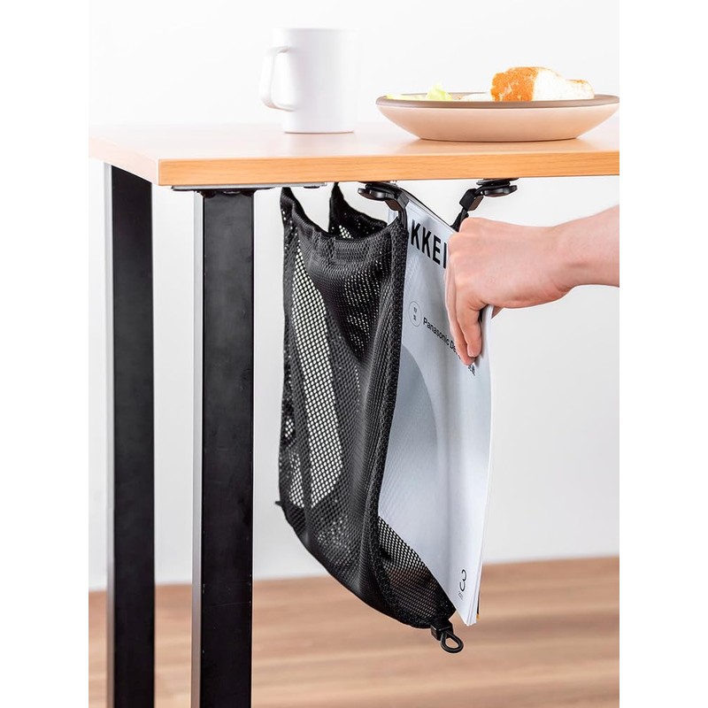 E-Supply EEX-CBH10BK Cable Tray, Mesh, Under Desk, Net Type, Width
