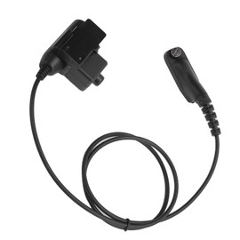 fasient1 Walkie Talkie Headset Adapter Replacement U94 PTT Headset Adapter for MTP850S XIR P8268 P8200 MTP6550 XPR6350 Black