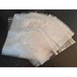 100 Pcs 6" x 9" Strong Grip Seal Zip Lock Bags Made In UK Resealable Storage Food Freezer Bag