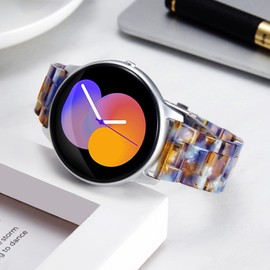 BINLUN Resin Unisex Replacement Watch Strap, 12 mm, 14 mm, 16 mm, 18 mm, 20 mm, 22 mm, Folding Clasp, Quick Release, Smartwatch, 14 Colours, Light, Fashion, Skin-Friendly Bracelet with 3 Buckles, Sea