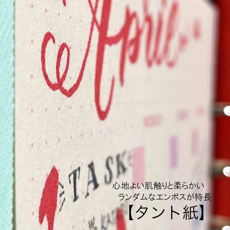Raymei Fujii HAR483 Notebook Refill, Decona Tanto Paper, Monthly Schedule