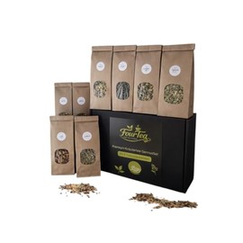 Premium Herbal Tea Tea Gift Set DIY to Mix Yourself Including 10 Tea Bags - 8-Piece Tea Set with Selected Tea Types (Herbal Tea Set)