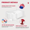 Mister Rui 4 Inch Paint Tray Liners 8-Pack with Lid