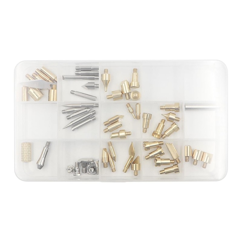 Tiardey 55PCS Wood Burning Accessories Wood Embossing Tips Carving Tool