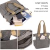 natyrlpog Canvas Tote Bag for Women Small Handbag with Zipper