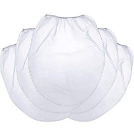25 Pcs 5 Gallon Elastic Top Paint Strainer Bags White Fine Mesh Bag Filters for Hydroponics Painting Gardening