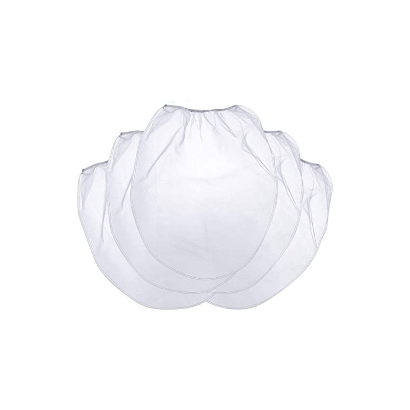 25 Pcs 5 Gallon Elastic Top Paint Strainer Bags White