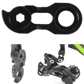 Keenso Derailleur Hanger Extension, Bicycle Rear Derailleur Hanger Extender Bike Derailleur Hanger Extension Bike Frame Tail Hook Extender for 34T-52T(Black)