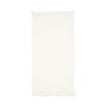 Francfranc Satin Ruffle Throw Throw 150x80cm Ivory