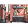 SoBuy Wall Shelf with Hooks, Coat Rack Wall Mount with