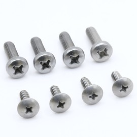 ReplacementScrews License Plate Screws Compatible with Honda Element - Stainless Steel - (Pack of 4)