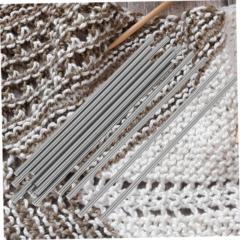NUOBESTY 20Pcs Crochet Blocking Pins for Knitting Stainless Steel Rod