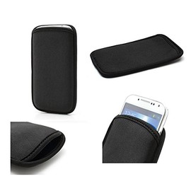 DFV mobile - Neoprene Waterproof Slim Carry Bag Soft Pouch Case Cover for THL L969 8GB - Black