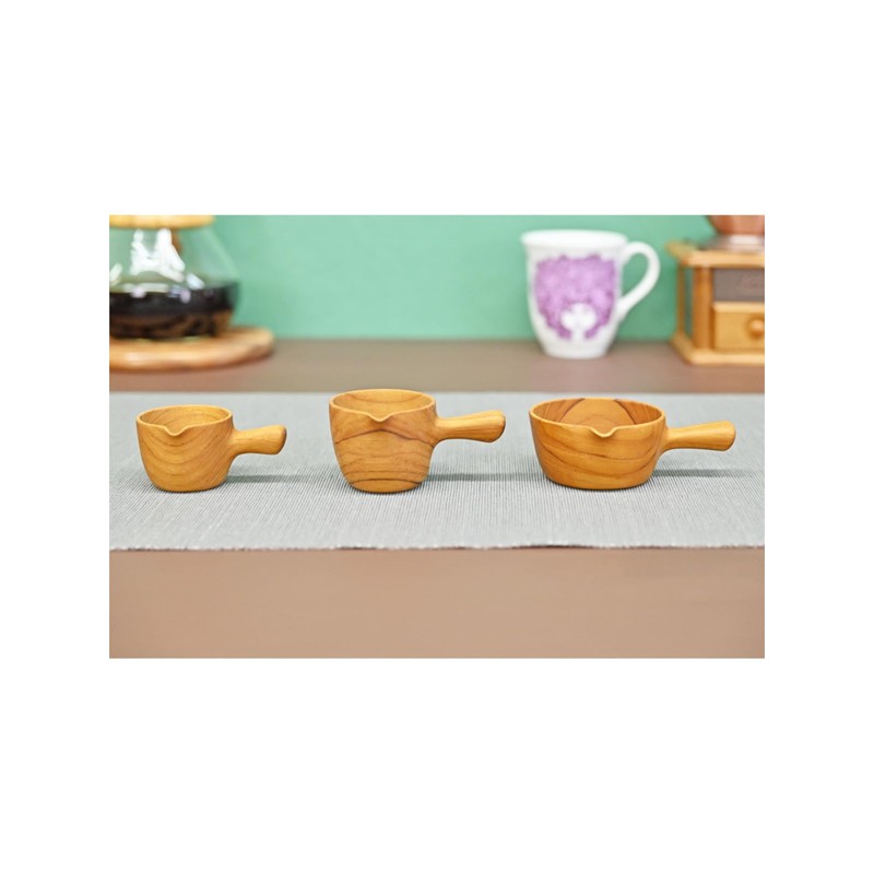 Chabatree CU-393 Milk Cup Sauce Cup Wooden 6cm Coffee Tea