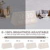 Kogonee Wooden Digital Alarm Clock, 0-100% Dimmer, 2 Alarm Settings,