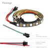 BTF-LIGHTING WS2812B LED Strip, 1 M Length, 60 LEDs/Pixels/m, Black