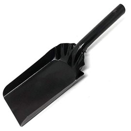 MGE - Metal Shovel for Fireplace and Grill - Enamelled Iron - Fireplace Ash Shovel - Charcoal Ash Shovel - Mini Dust Shovel - Oven Shovel - Heavy Steel - Charcoal Shovel