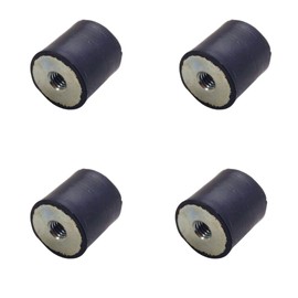 Rubbergiant Rubber mounts M6-20mm x 25mm Anti vibration rubber mount I Rubber Isolator Mounts Shock Absorber I Rubber bobbin Mounts (M6 Thread - 20mm D x 25mm H)