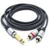 VITALCO MK80 6.3 mm Jack to 2x RCA Audio Cable,