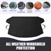 DYEKNEE Car Windshield Cover for Ice and Snow, Magnetic Fit