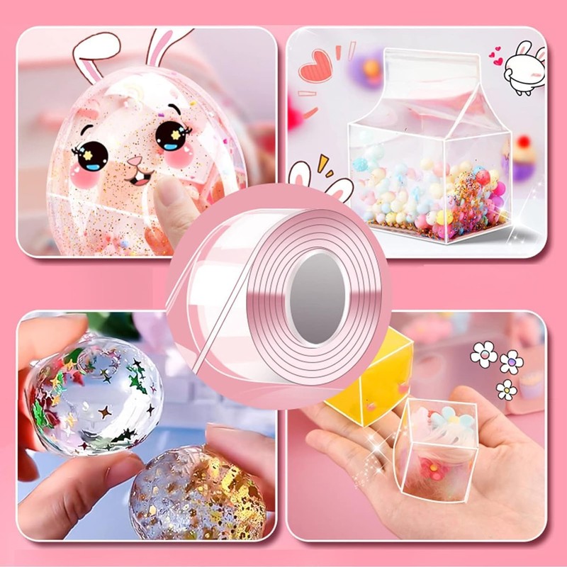 White Creative Nano Tape Bubbles, DIY Multiple Play Methods Intellectual