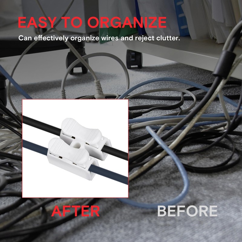 80PCS CH2 Quick Connector Stable Quick Electrical Cable Clamp Terminal