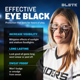 BLSTK Athletics - Sports Eye Black Temporary Tattoos (Phoenix - 24 Pack) Made in the USA No Grease, No Mess, Fast Application Eye Black Accessories for Football, Baseball, Softball, Lacrosse & More