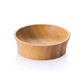 Bambu Pack of 4 - Small Reusable Bamboo Condiment Cups, Natural Wood and Food-Safe Finish, Eco Friendly Dish Alternative, Compostable Cups