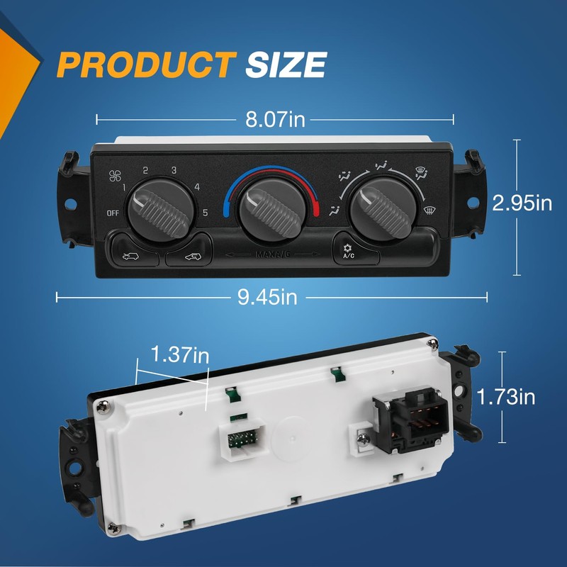 Nilight A/C Heater Climate Control Module Switch Panel Compatible with