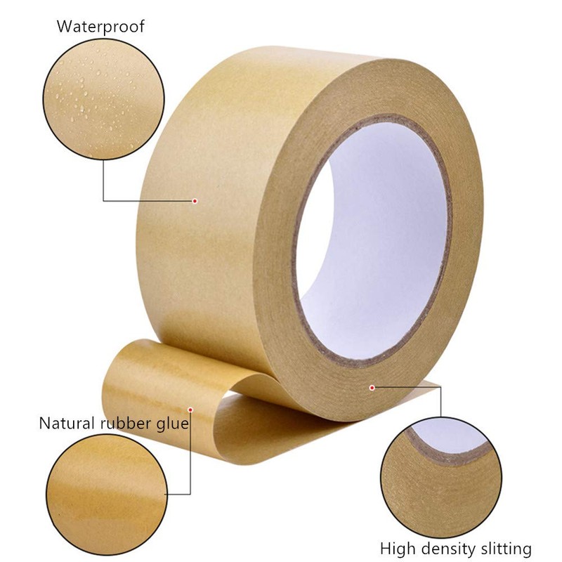Self Adhesive Picture Frame Backing Tape Rolls Kraft Brown 2''