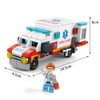 Vilbocr 6 in 1 Emergency Vehicle Toy Building Blocks Toys