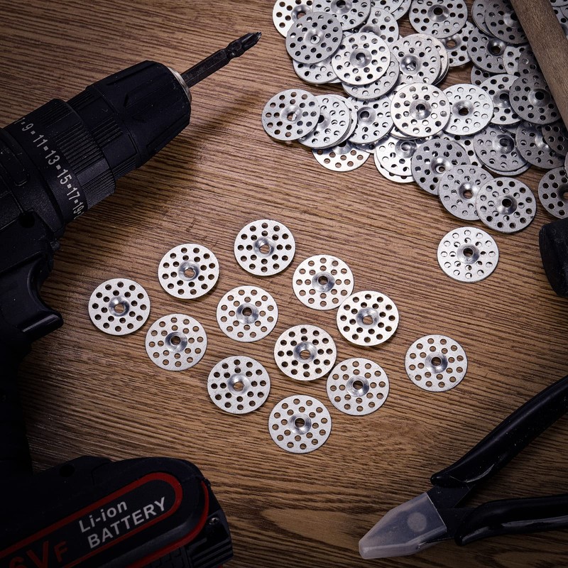 Peohud 600 Pcs 1 Inch Plaster Washers, Metal Washers for