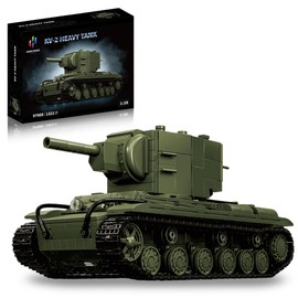 honchoes KV-2 Tank Building Set WW2 Military Vehicles Army KV2 Heavy Model Collection for Boys & Adults Home Decor