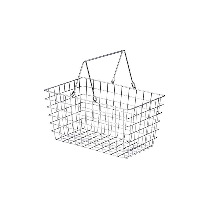 Chidori Sangyo (Tidorisangyou) Basket Silver 30X18.5Xh15.5cm Wire Basket 55-23