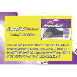 PowerBait MaxScent Hit Worm Blue Fleck 4 1/2in | 11cm