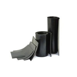 Black Neoprene Rubber Sheet 1mm thick: Size A3 (420mm x 297mm)