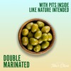 Teta's Double-Marinated Whole Green Olive Snacks, Citrus Herb, Vegan, Low
