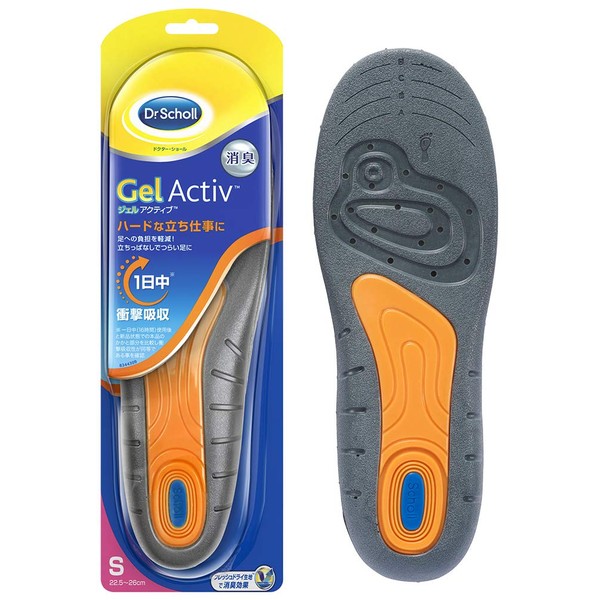 Dr. Scholl's GelActiv™ Work Insole, Shock Absorption, Deodorizing, For Stand-Up Work, S, US Women’s 6 - 9.5 (22.5 - 26.0 cm)