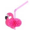 100Pcs Flamingo Drinking Straws Cute Pattern Environmentally Friendly Bendable Cocktail