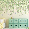 2 PCS Morning Glories Vine Wall Decals Purple Flowers Wall
