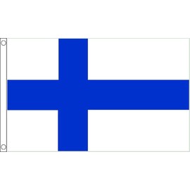 Finland Flag 5 x 3 FT - 100% Polyester with Eyelets FlagSuperstore©