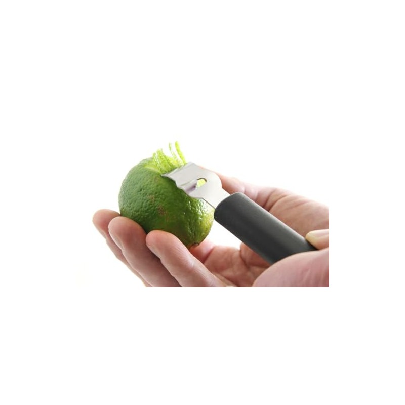 HENDI Lemon Scraper, Zester, Dishwasher-Safe, 155 mm, Stainless Steel/Polypropylene