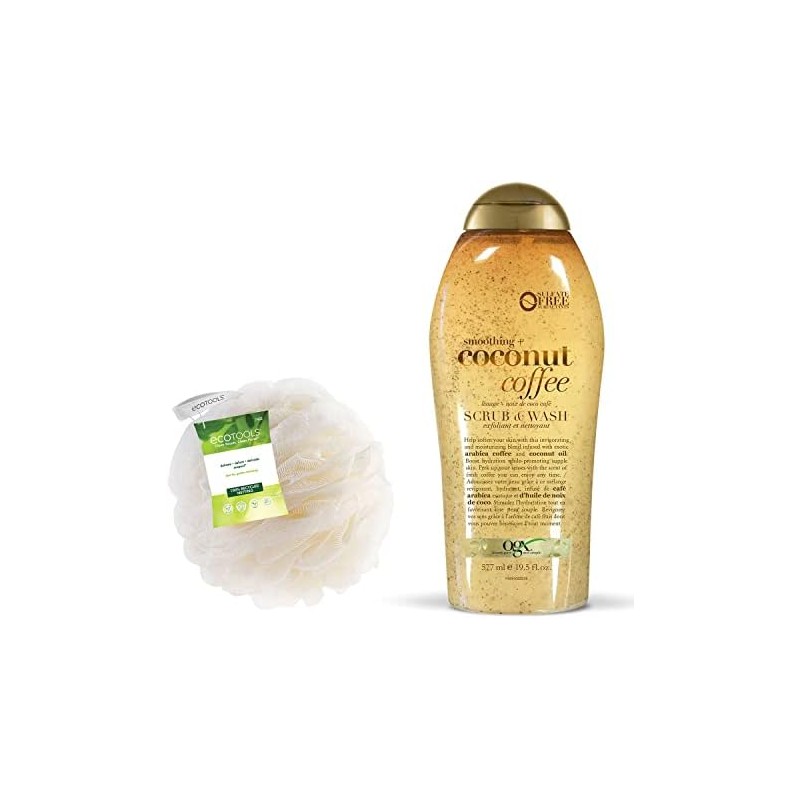 Kit Esponja Suave EcoTools y Body Wash Exfoliante Coco Café