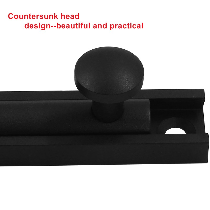 uvbws 1 Pcs Surface Bolt Latch 2 Inch Slide Latch