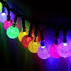 EONLYX Solar Crystal Ball String Lights, 20ft 30 LED Crystal