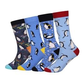 Wish Island - Calcetines de algodón para hombre, 5 unidades, colección famosa, #2 George Washington Starry Night, Talla única