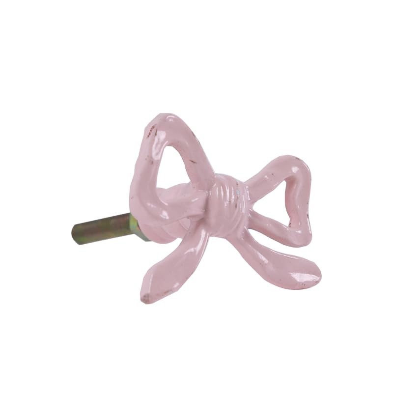 LBFEEL Lovely Pink Bow Knots Cabinet Knob Pulls Handles Dresser