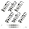 LDEXIN 6Pcs Door Security Slide Latch Lock, 3 inch/75mm Barrel